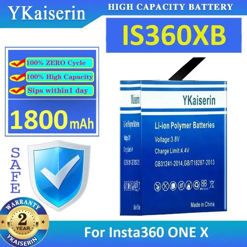 Batterie IS360XB 1800mAh pour Insta360 ONE X - Remplacement Fiable