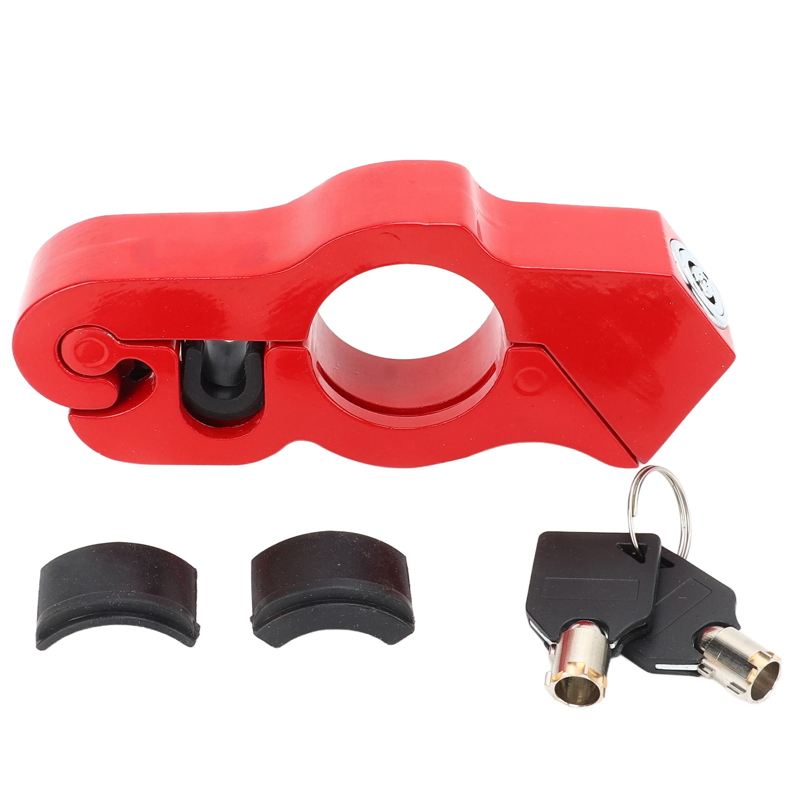 Motorcycle Handlebar Lock Tamper Resistant Weatherproof Aluminum Alloy Anti Theft Grip Lock for Scooters ATVs: 3 - 5 Days Free Delivery Only UK