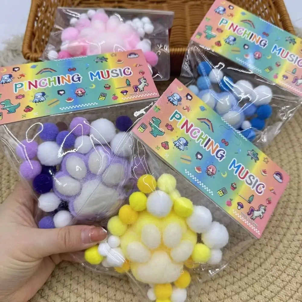 1pc Squeeze Cat Paw Toys Decompressing and Pinching Hamster Decompressing Toy Soft Sticky Stress Relief Relax Toys Gift 3