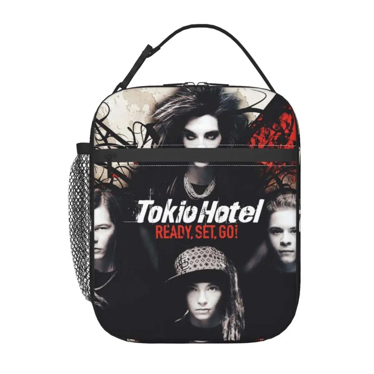

Tokio Hotels Heavy Metal Music Rock Resuable Lunch Boxes Women Waterproof Thermal Cooler Food Insulated Lunch Bag Office Work
