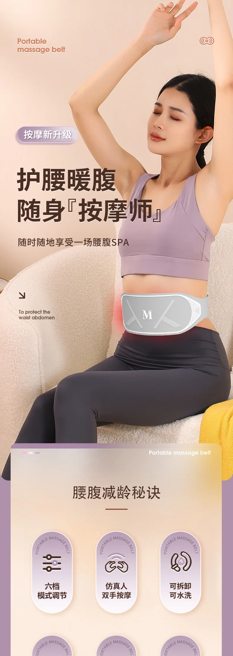 Ems Abdominal Fitness Instrument Weight Loss Belt Slimming Abdomen