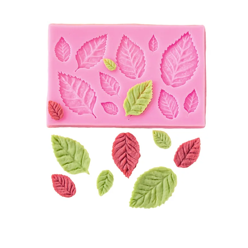 DIY Rose Leaf Silicone Soap Mold Cake Baking Chocolate Making Tool Various Maple Leaf Epoxy Resin Molds Decorative Supplies