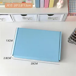 Wholesale Bulk Blue and White Gift Shipping Boxes - Set of 10, Small Business Mailing and Packaging Solution, 20x2.8x13cm (Blue)