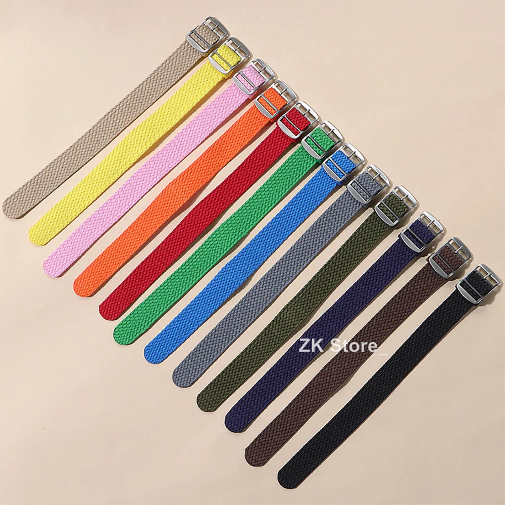 Versatile Nylon Perlon Weave Watch Strap – Fabric Woven Wristband Bracelet