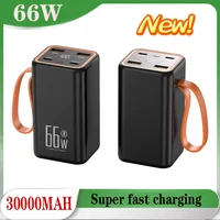 2025 New Portatile 66W 30000mAh Power Bank ricarica rapida Powerbank batteria di ricambio esterna per iPhone14 13 Samsung Xiaomi 1