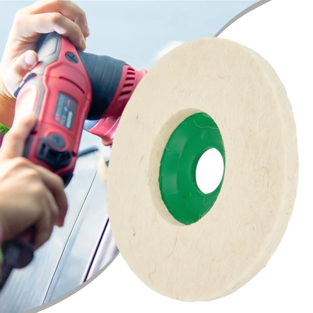 

3pcs 5in Wool Felt Disc Polishing Pad Buffing Grinding Wheels For Abrasive Tools For Angle Grinder, Rotary Tool