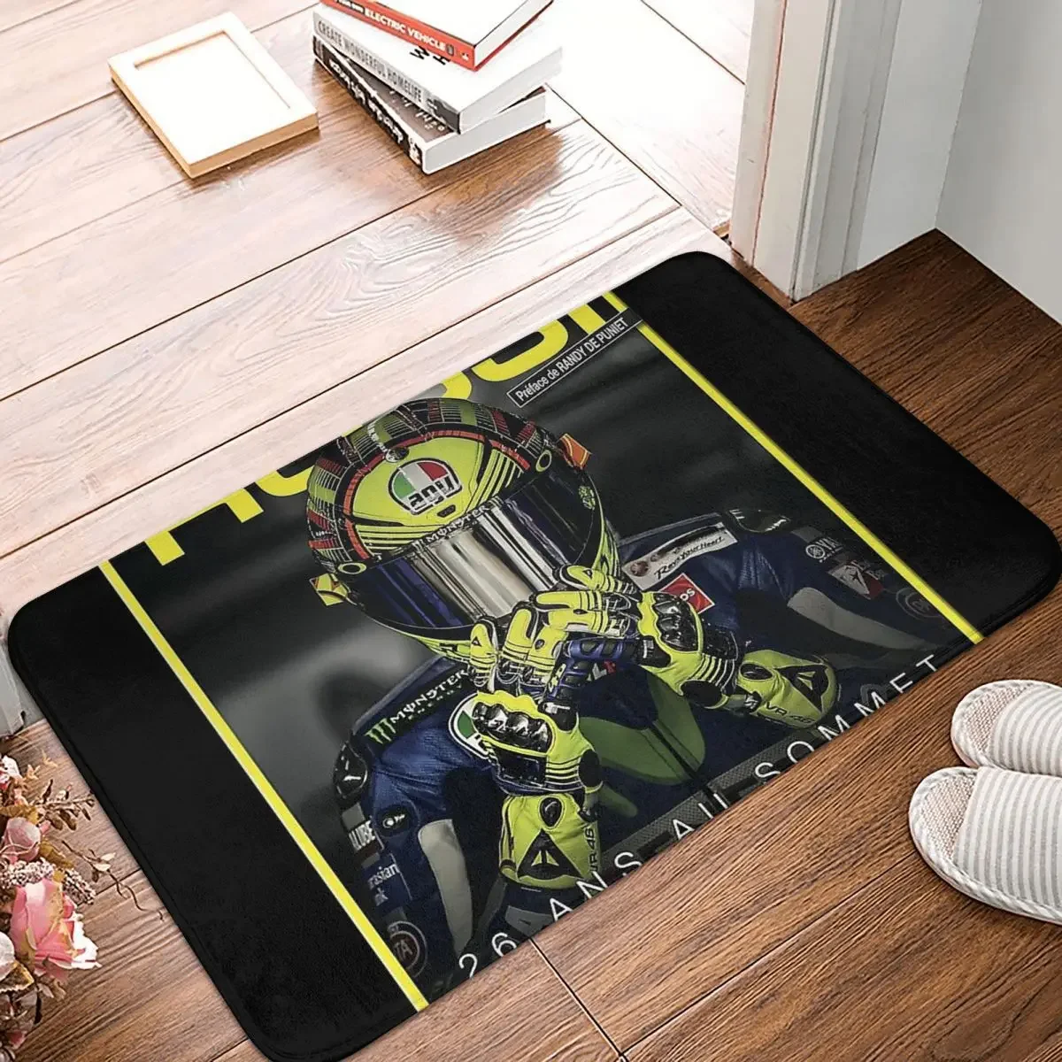 

Moto Gp Rossi Race Racing Racer Non-slip Rug Doormat Living Room Mat Cool Balcony Carpet Home Decor