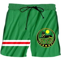 Chechnya Russian Graphic Beach Shorts Men 3D Printing Board Shorts Swimsuit Summer Bermuda Surf Swim Trunks Cool Kids Ice Shorts 2