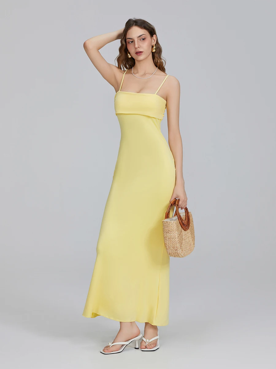 

Women Sexy Halter Cutout Maxi Dress Low Cut Sling Solid Color Backless Slim Fit Bodycon Stretchy Long Dress Y2k Clothes