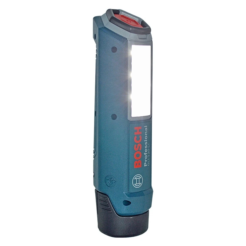 BOSCH GLI 120-LI Cordless Work Light 12V Handheld Portable Rechargeable LED Flashlight Adjustable Lamp Rotatable Hook