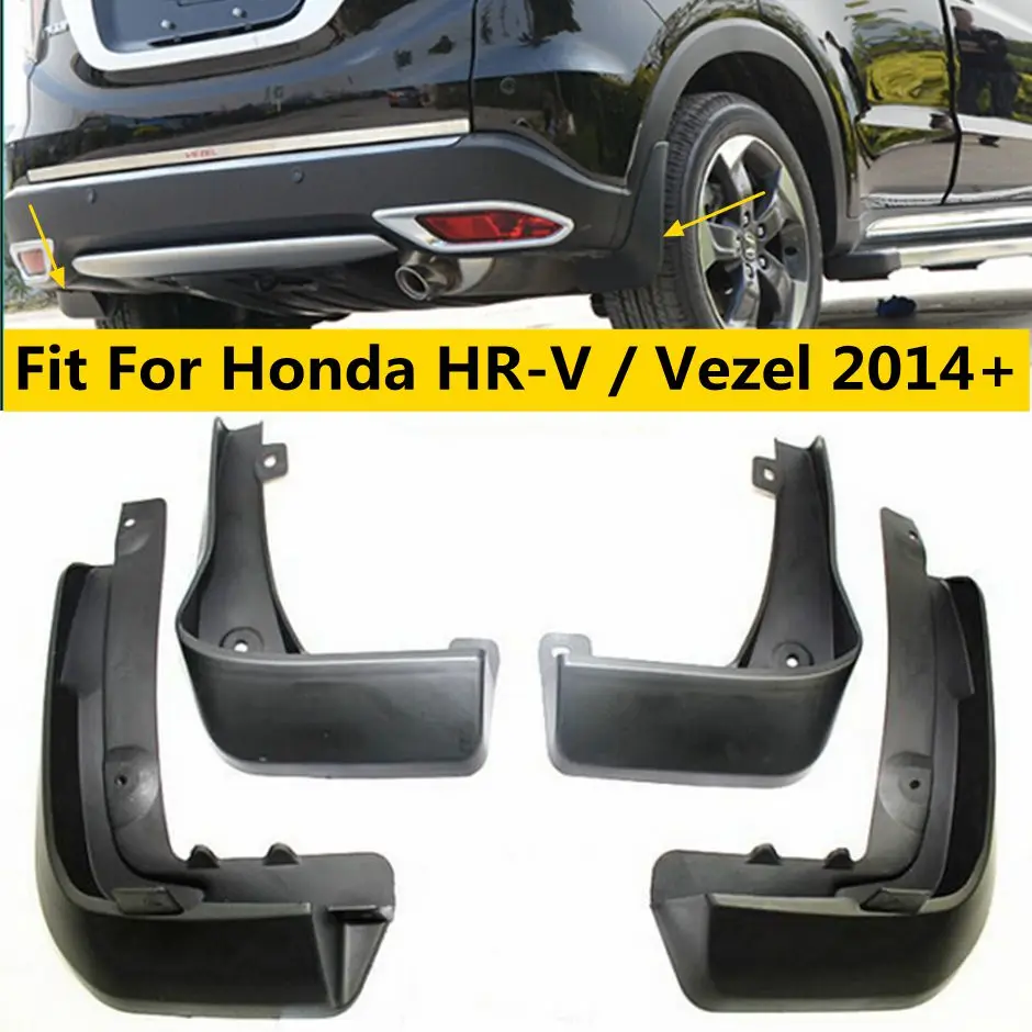 

Front + Rear Mudguards Mud Flap Flaps Splash Guards Fender Fit For Honda HR-V / Vezel 2014 - 2020 Decoration Accessories