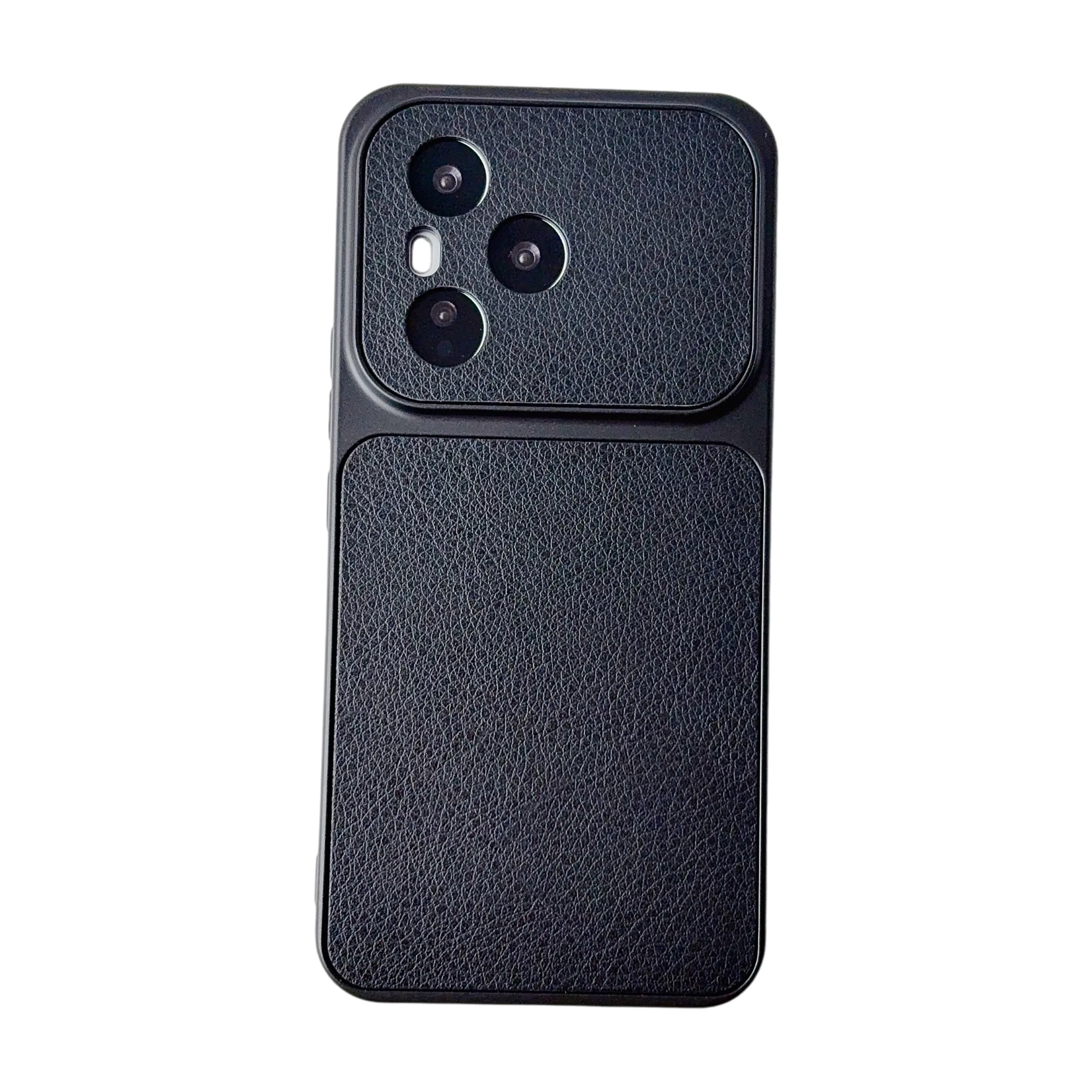Lychee Texture Leather Matte Camera Lens Protection Case - Silicone Cover