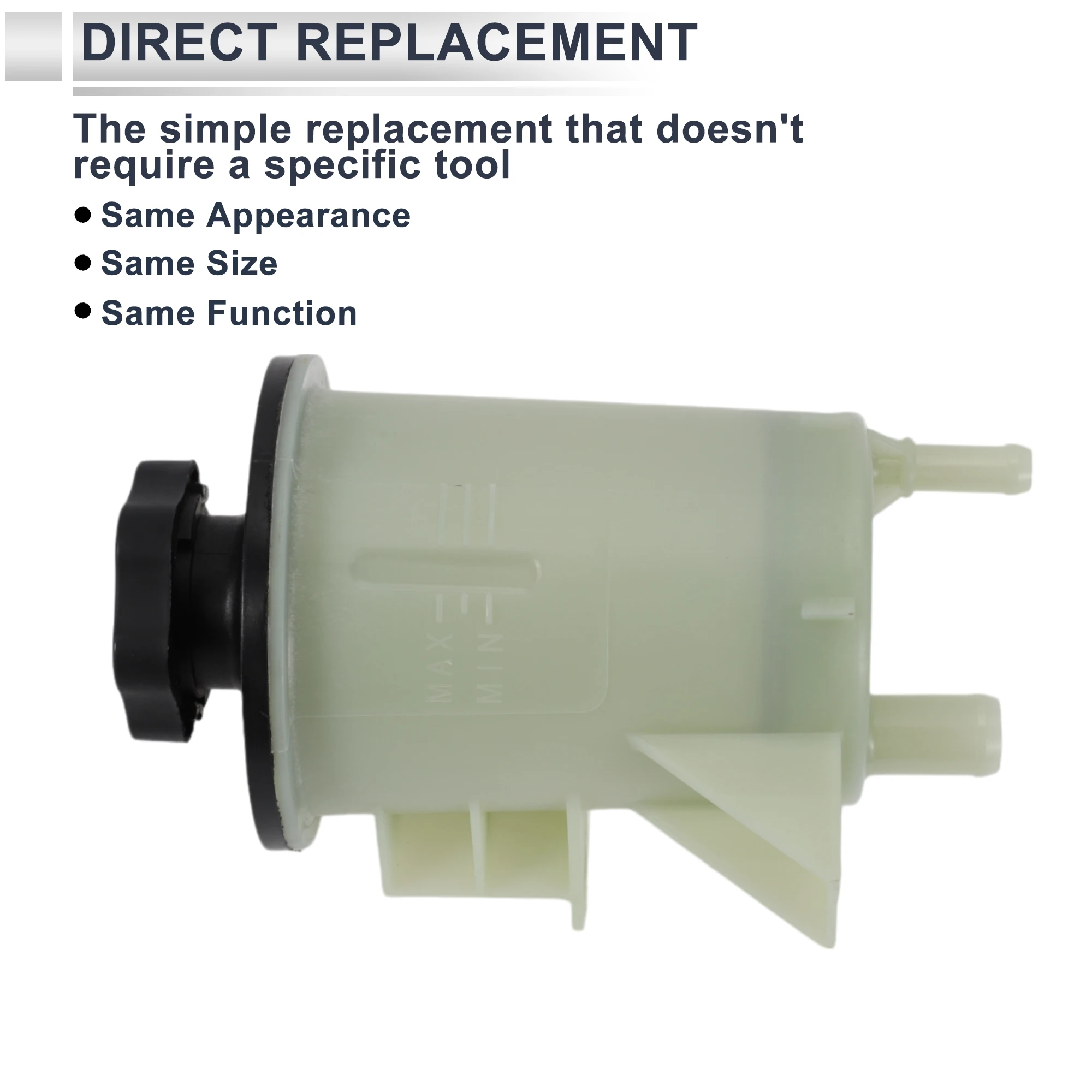 UXCELL Power Steering Reservoir for Ford F-150 2004 2005 2006 2007 2008 No.5L3Z3A697AA 1 Pc Beige