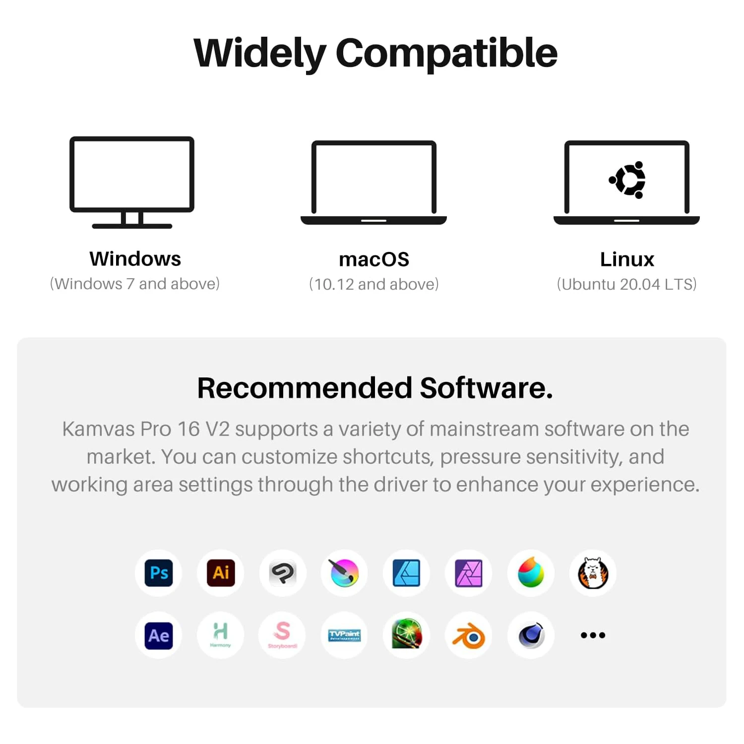 15.6인치 화면 Huion Kamvas Pro 16 V2 그래픽 태블릿 디스플레이 펜테크 4.0 스타일러스 16384 레벨 드로잉(조절 가능한 스탠드 포함)