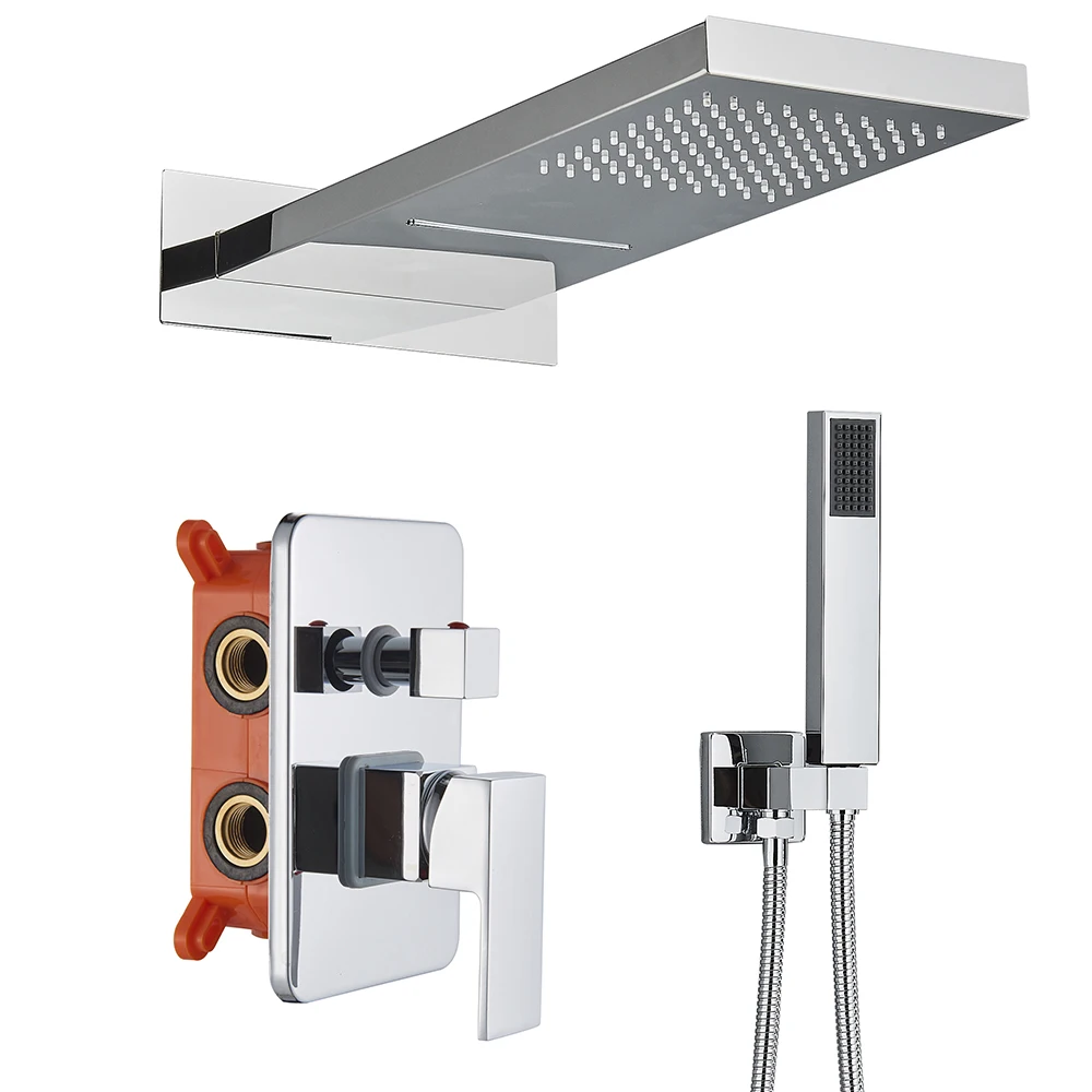Promotion Shower Faucet Floor Mounted Bathtub Faucet Wall Bath Shower Set Ship From Brazil / EU /CA/MX Warehouse 3