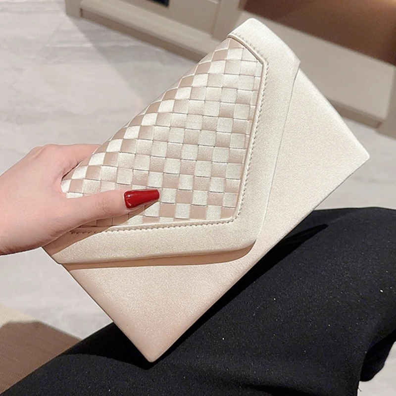

Sophisticated Chain Flap Envelope Bag Stylish Evening Bags Purse for Wedding