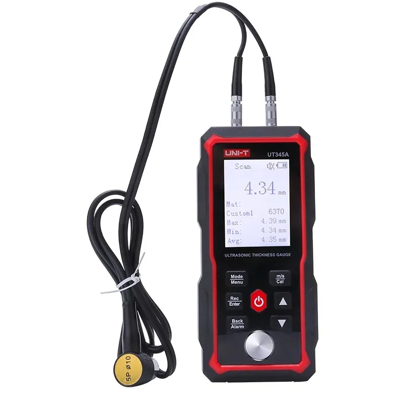 

UNI-T UT345A Ultrasonic Thickness Gauge Digital Thickness Gauge Measurement Range 1.00~300.00mm