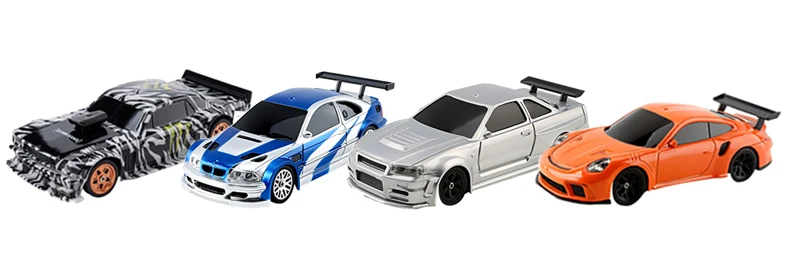Mini RC Toys 4WD 1/43 RC Speed Car RTR 2.4G Remote Control Racing Drifting Car Four-wheel Drive High Speed Model Gifts 