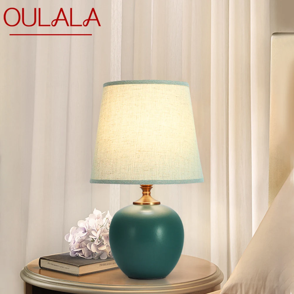 

SOFITY Touch Dimmer Table Lamp Contemporary Ceramic Desk Light Decorative for Home Bedroom