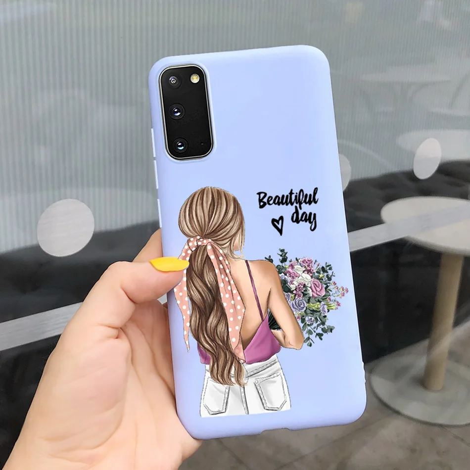 Fashion Girl Flower Candy Color Silicone Phone Case