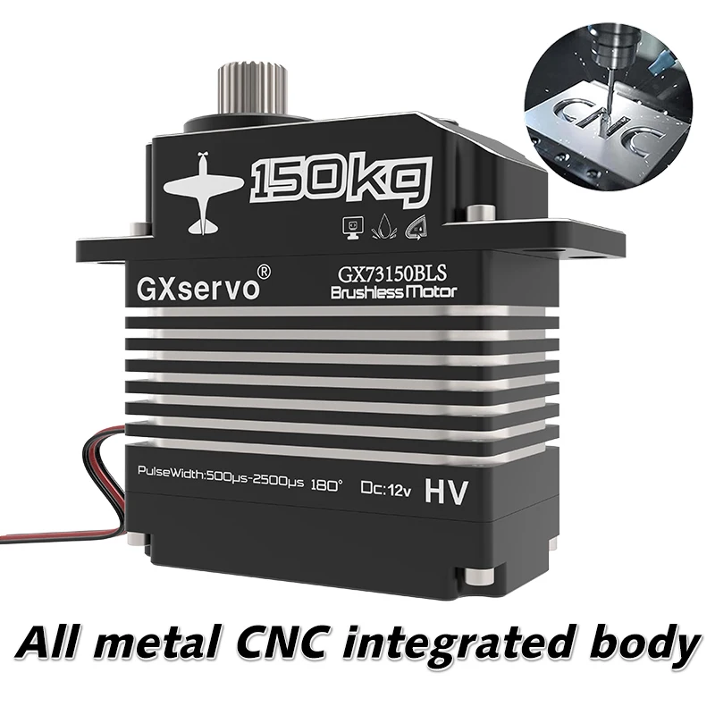 200KG HS-1005SGT servo 12V-16.8V High Voltage CNC Aluminium Shell Metal Gear Brushless Waterproof Drone fixed wing helicopter 3