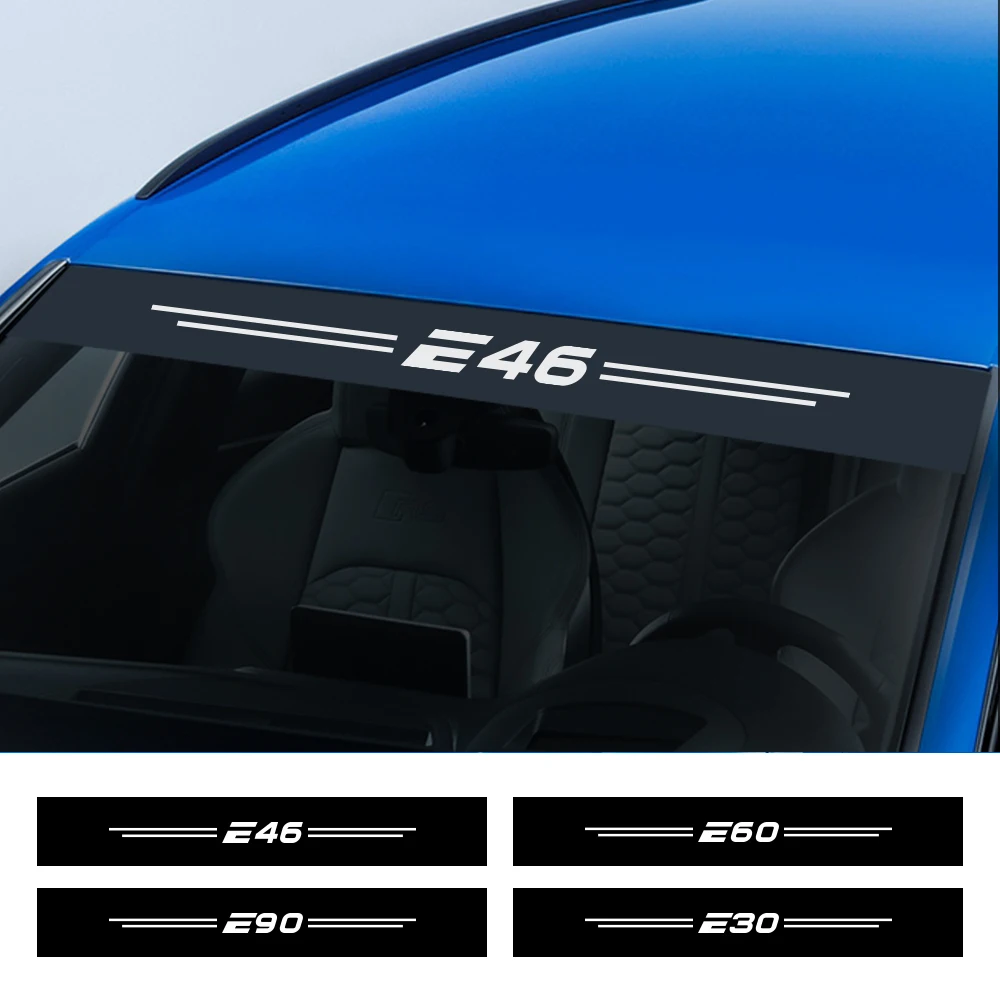 Auto Windschutzscheibe Aufkleber Vorne Hinten Styling Aufkleber Auto Tuning  Zubehör Für BMW E46 E39 E90 E91 E60 E36 E92 E30 e34 E70 E87