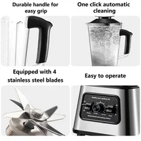 GECOFEER 6000W mélangeur puissant presse-agrumes Smoothie fabricant mélangeurs de Table récipient de 2,5l robot culinaire pour glace noix fruits 6