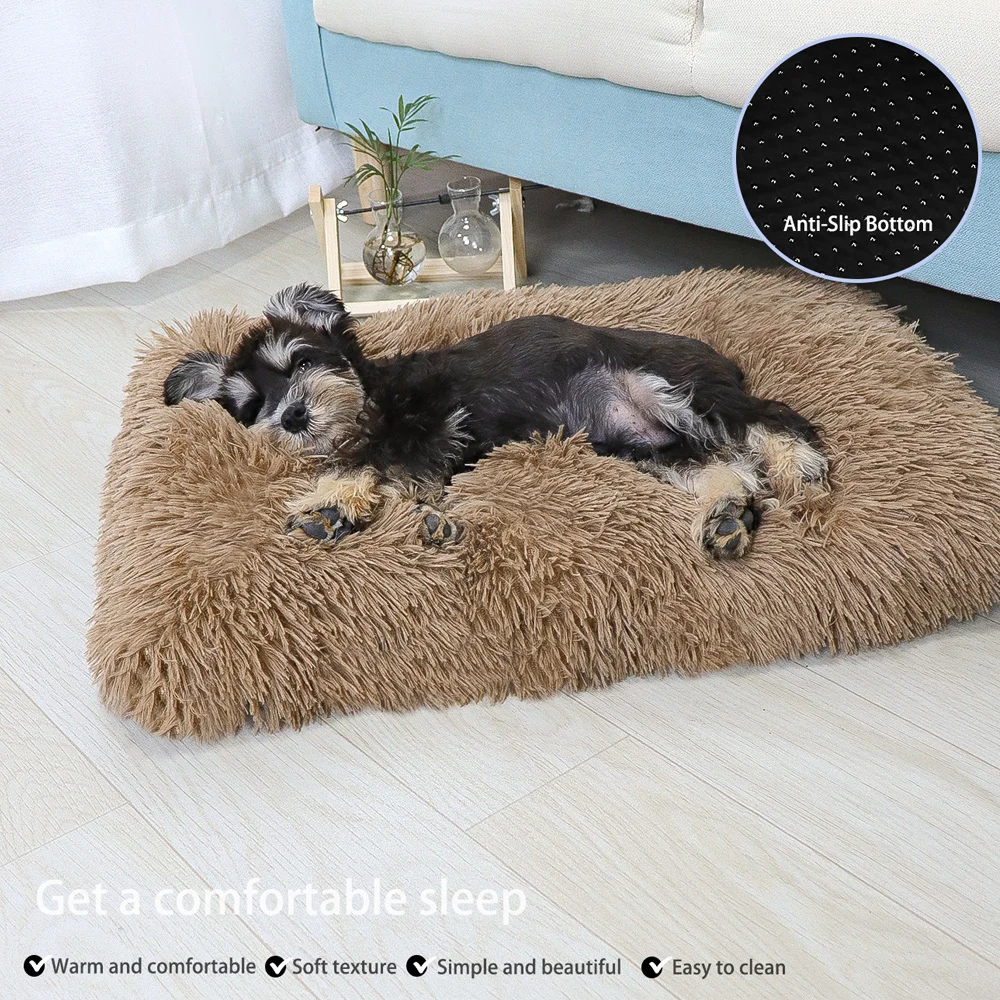 Washable Plush Pet Crate Bed 2