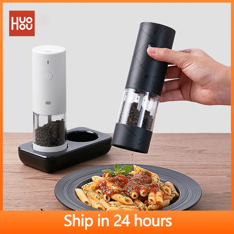 2024 Huohou Electric Spice Mill Set with LED and Adjustable Modes