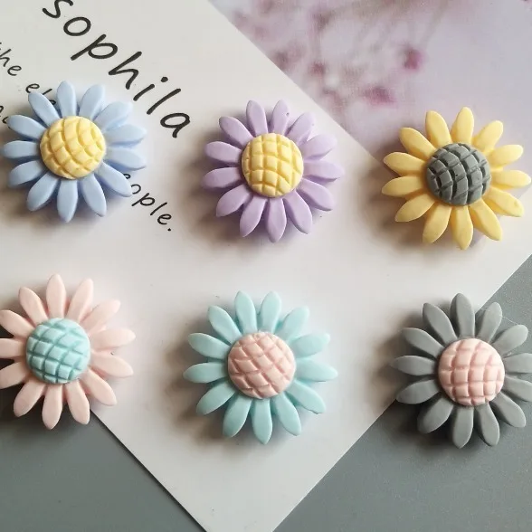 10pcs Candy Flower Frosted Resin Fridge Magnets Creative Korean 3d Magnets Cartoon Home Decore magnetic fridge magnets