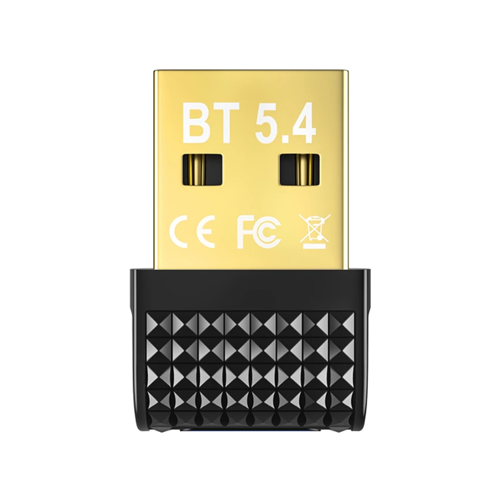 BT 5.4 어댑터 USB BT 5.3 동글 플러그 앤 플레이 무선 BT 송수신기 PC 스피커 무선 마우스 키보드용