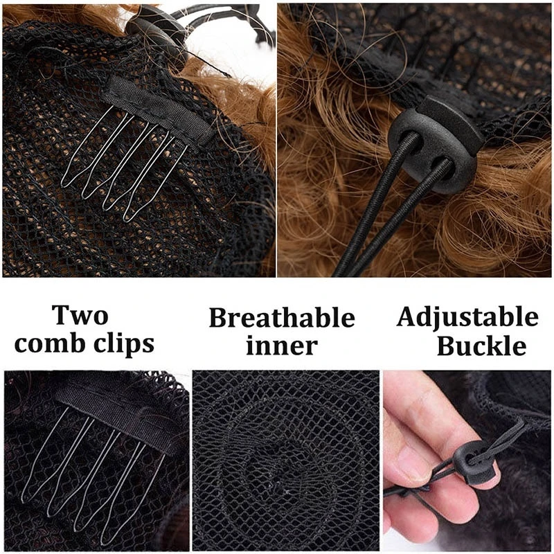 WIGSIN Synthetic Afro Puff Hair Bun Extension Image 4