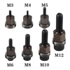1PC M3 M4 M5 M6 M8 M10 M12 Hand Rivet Nut Gun Head Nuts Simple installation Riveter Rivnut Tool Accessory For Nuts 1