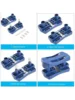 Woodworking Edge Trimmer Set Double Side Trimmer Wood Tail Trimmer for Plastic PVC Plywood Manual Woodworking Tools 6