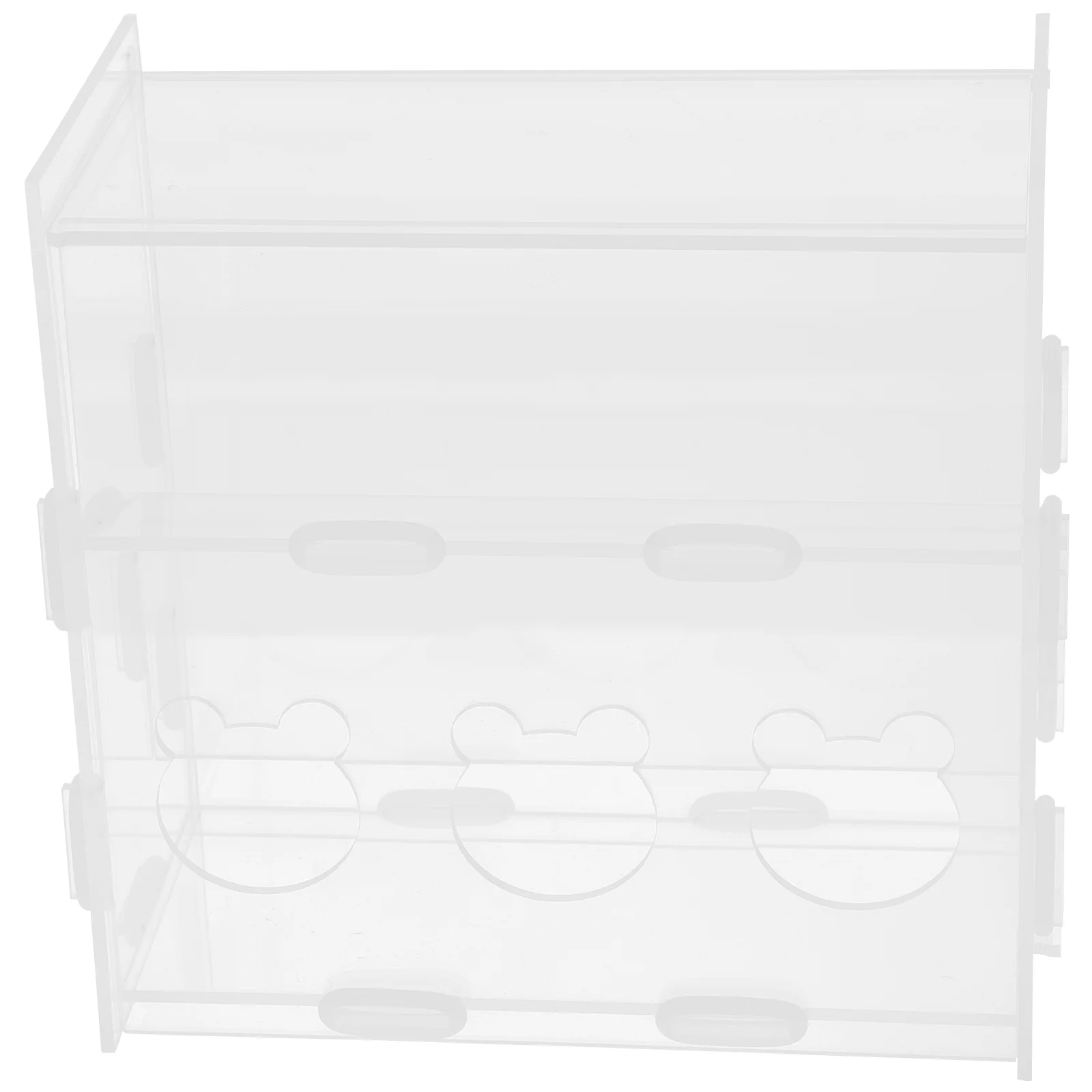 

Rutin Chicken Food Bowl Acrylic Clear Food Feeder Rutin Chicken Cage Automatic Food Feeding Tool