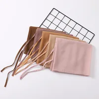 Pearl Chiffon Long Scarf Malaysia Headscarf Shawls Muslim Hijab Bandage Bandanas Headband Straps Bufanda Turbante Mujer 70*175cm