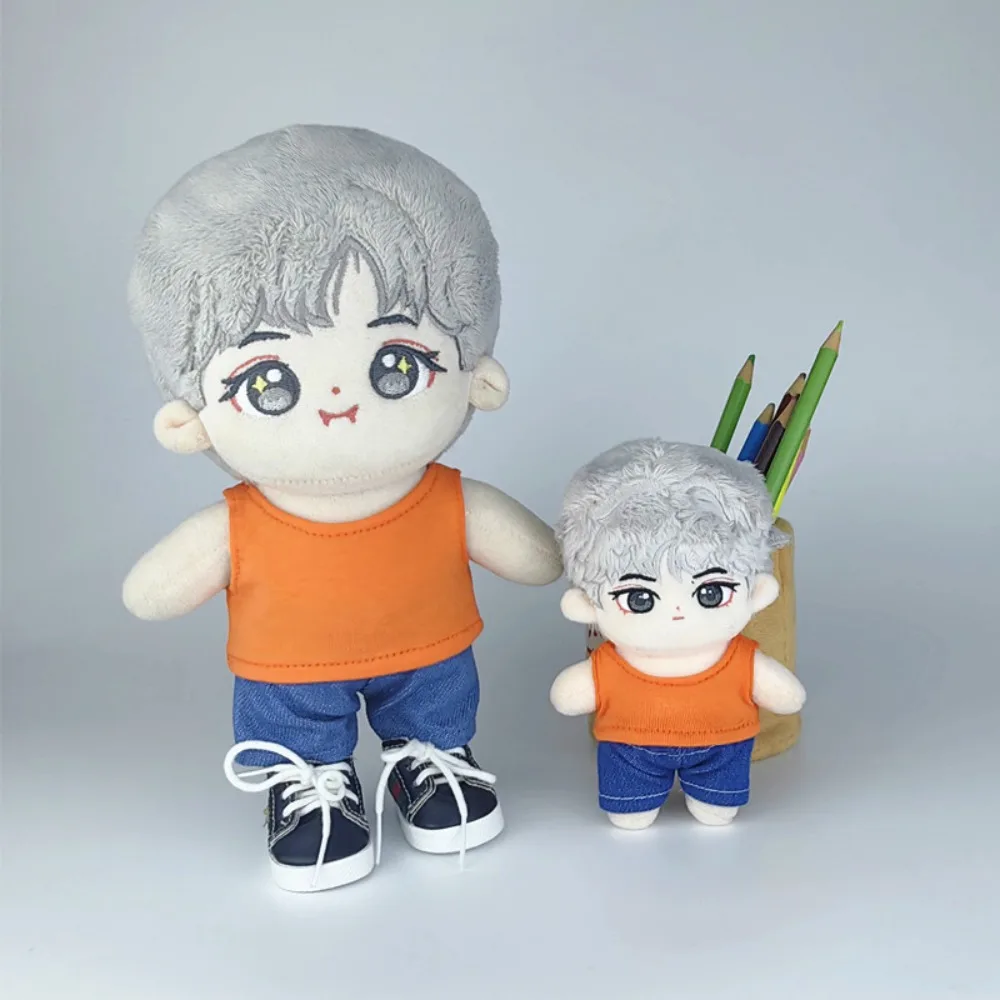 Doll Clothes for 10/15/20cm Idol Doll Outfit Accessories Tank Top Sleeveless T-shirt for Super Star Dolls Toys Collection Gift