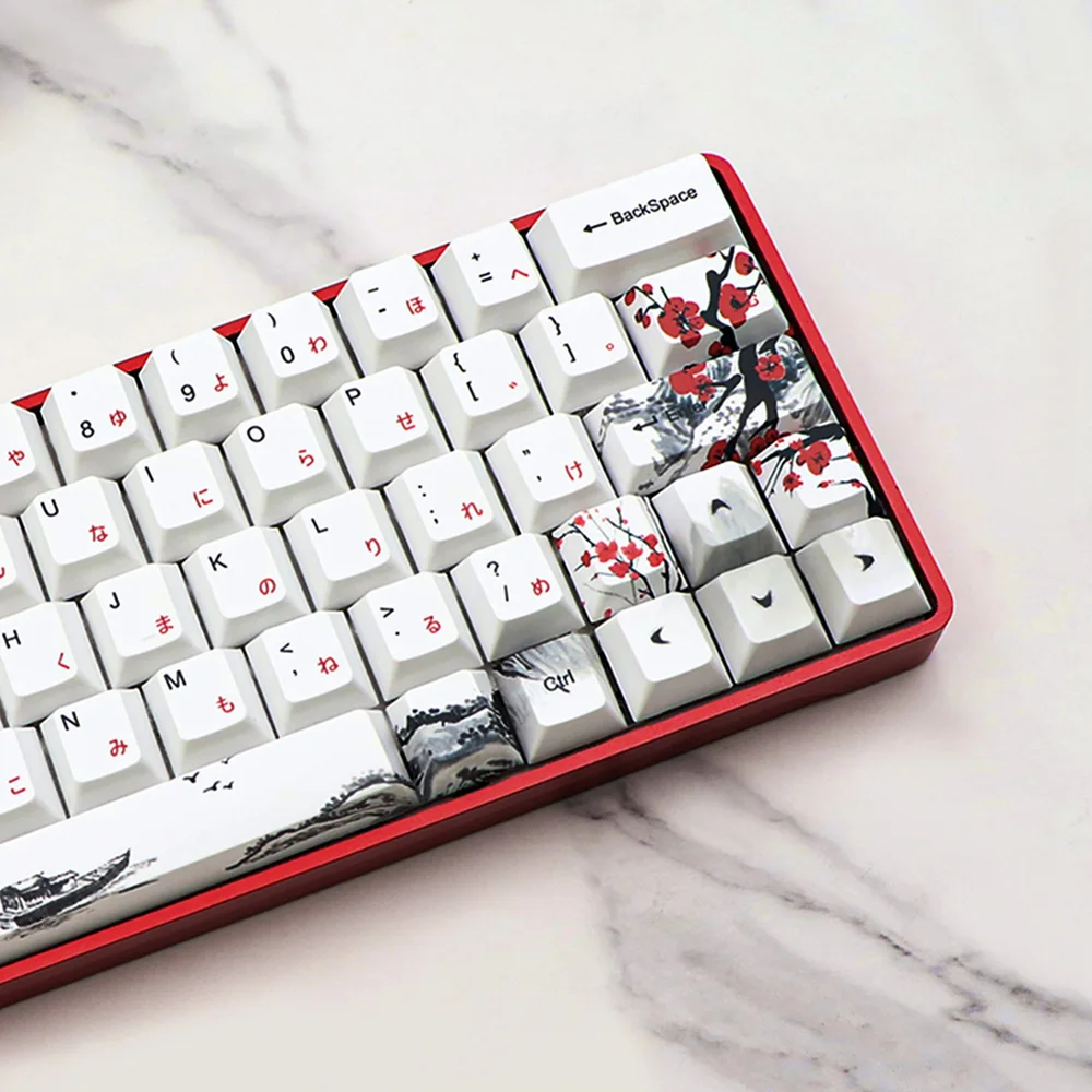 64 68 108 tampas de teclado mecânico russo japonês