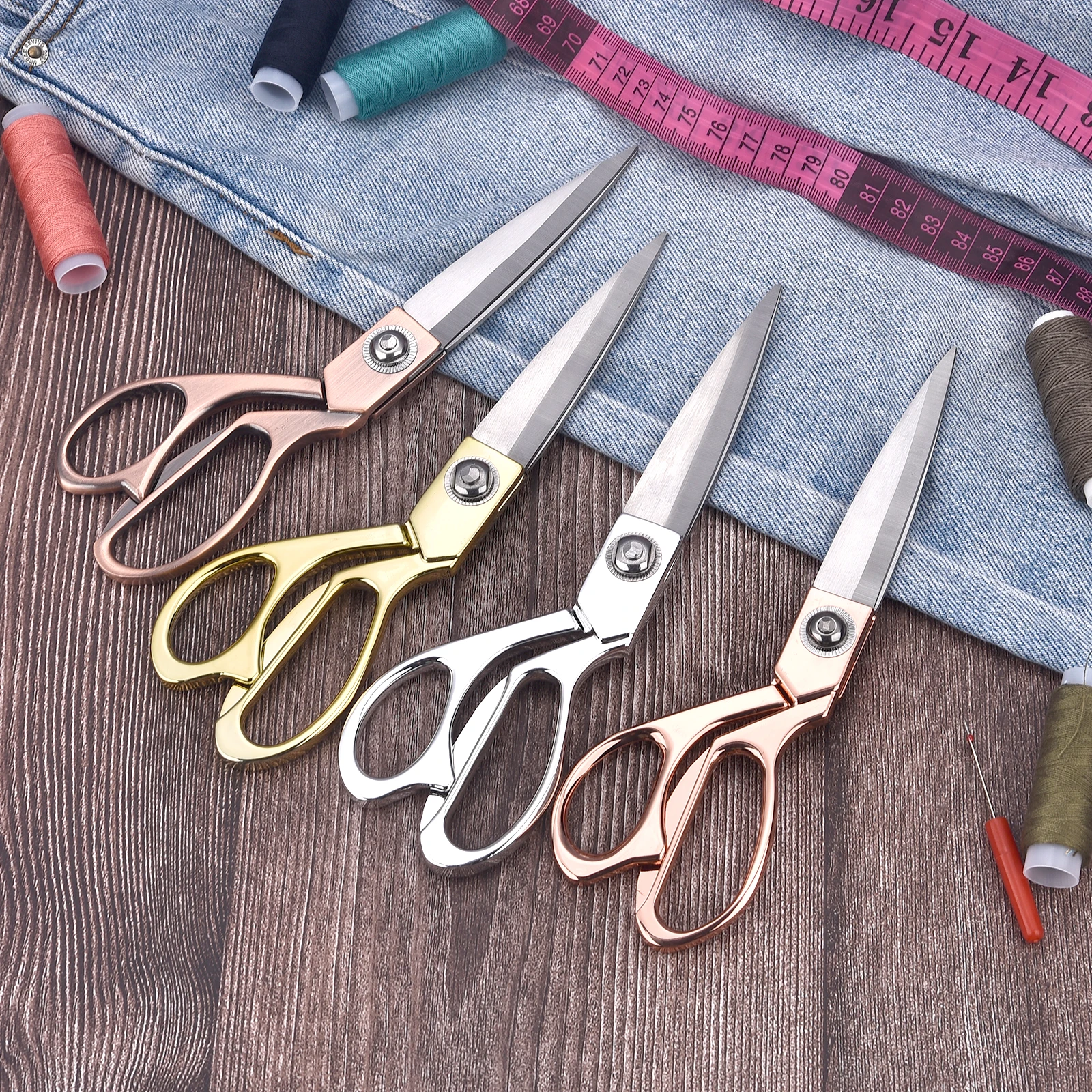 Tailor Scissors Professional Vintage Sewing Stainless Steel For Fabric Clothes Needlework Cutter DIY Tool