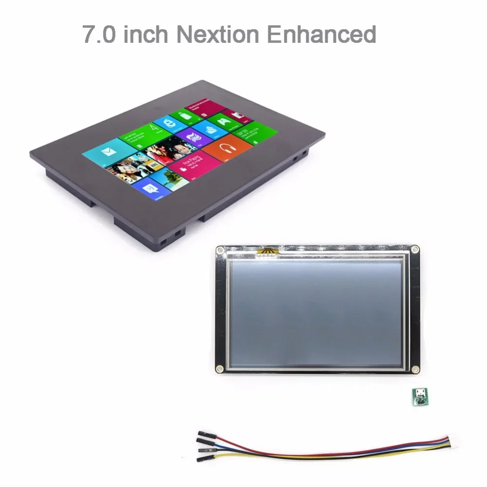 7.0'' Nextion Enhanced HMI Resistive / Capactive Multi-Touch Display LCD Screen Panel with / without Enclosure Case 7 c series hmi resistive touch display module free simulator debug support assignment operator