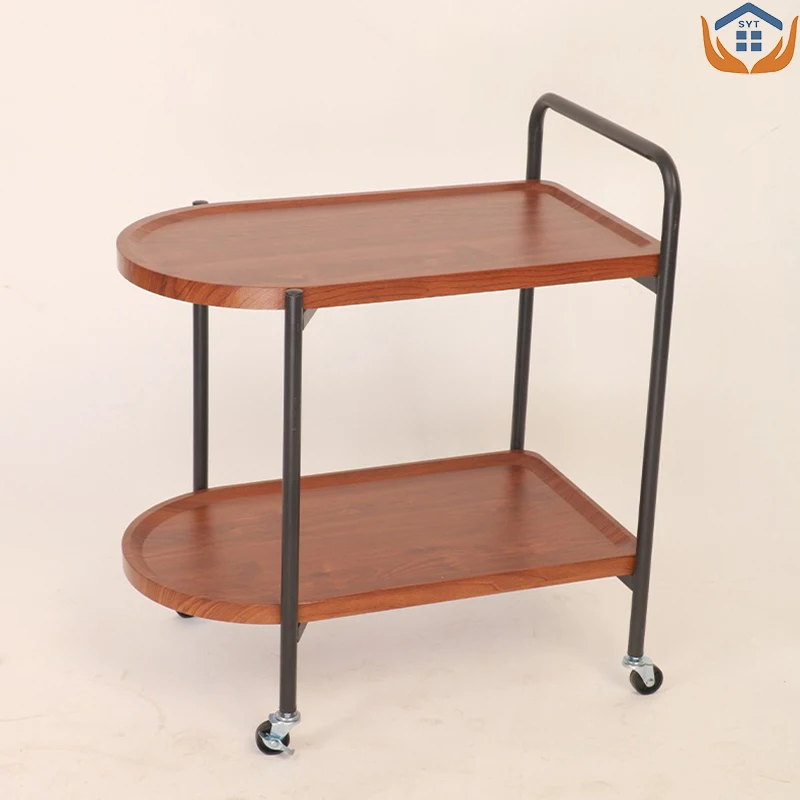 Nordic Sofa Side Table Bedside Table Light Luxury Modern Simple Living Room Small Coffee Mobile Trolley CJ-13