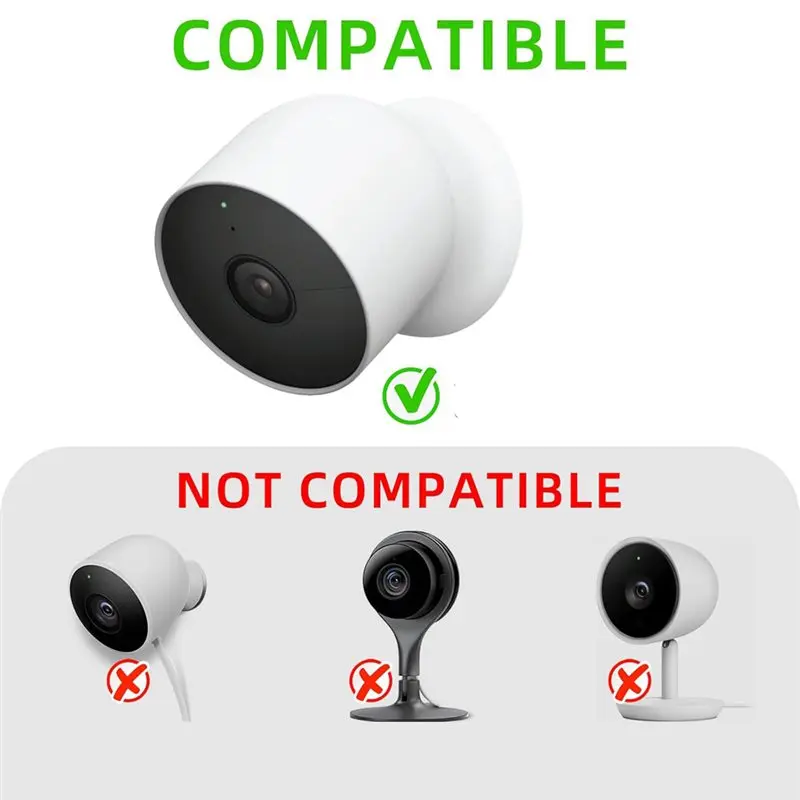 Google Nest Cam(2세대)용 ABJF 전원 케이블, 25FT/7.6M 방수 배터리 충전 케이블(어댑터 포함) 미국 플러그