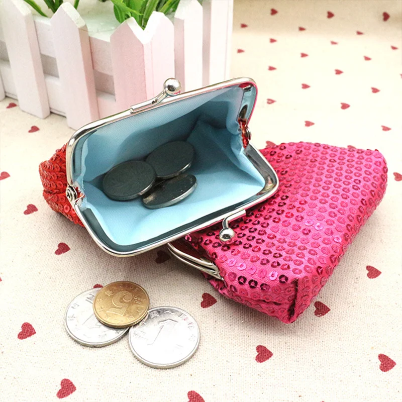 Rilibegan Sequin Polyester Coin Purse Small Fresh Coin Bag Girls' Storage Bag Women's Clutch