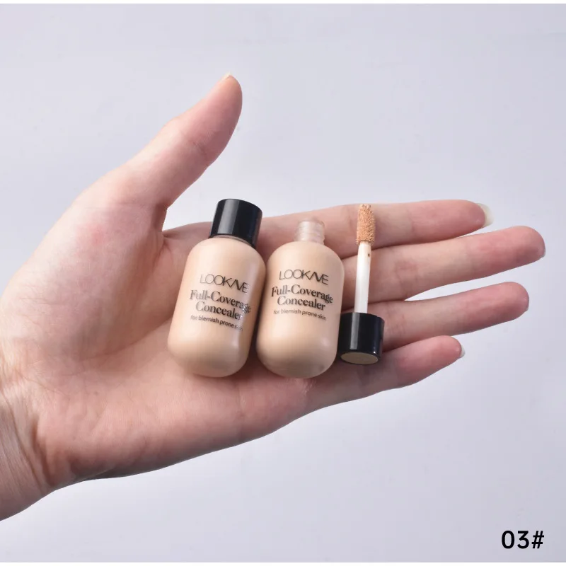 Concealer Foundation Cream Waterproof Liquid Concealer Foundation Cream Lasting Full Coverage Acne Spot Dark Circles Concealer Cream Face Makeup Cosmetic