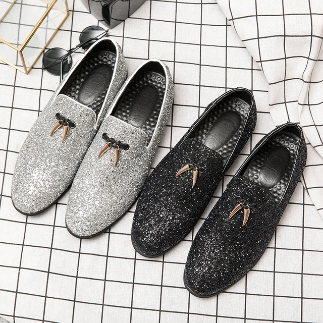 Men's Italian Glitter Loafers 2