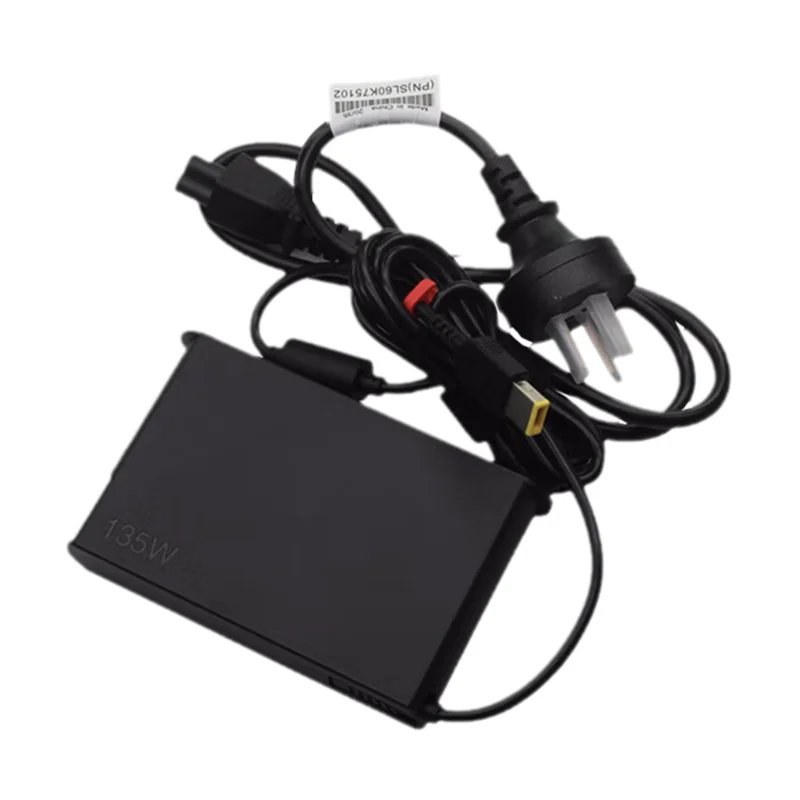 노트북 어댑터 135W 20V 6.75A USB 노트북 충전기 레노버 T440p Y50-70 R720 Y700 T540p P51 P52 S5 ADL135NLC3A 전원 공급 장치
