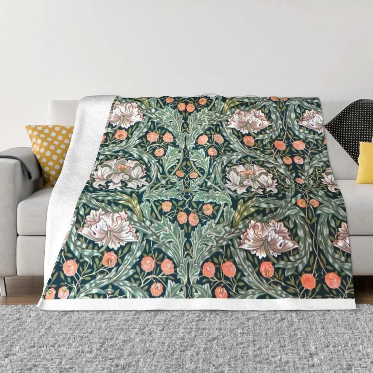 

Morris Exhibition Art William Morris Flower Print Art Throw Blanket halloween Kid'S anime Sofa Throw Blankets