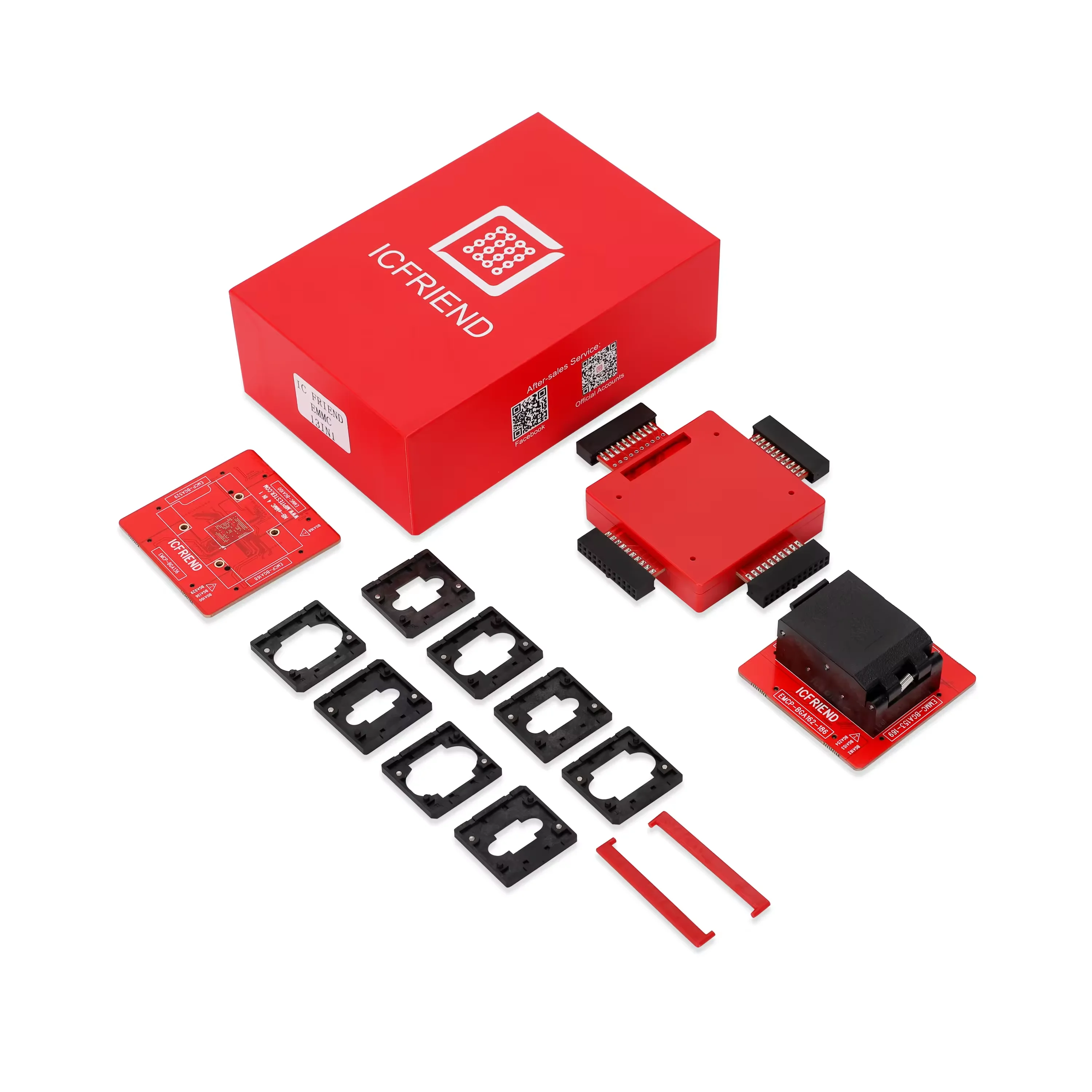 ICFRIEND NB Full Easy-jtag Plus Box 13in1 EMCP BGA254/136/100/168/162/186/221 Emmc BGA153/169 Socket MIPITESTER MEDUSA RIFF UFI