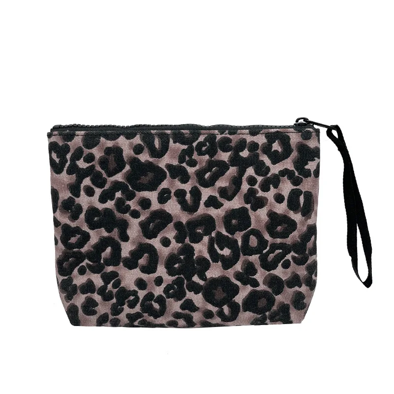 SAINT BARTH autumn and winter new handbag women's Clutch Bag leopard print canvas diving handbag 2