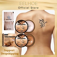 EELHOE Tattoo Concealer Cover Scar Birthmarks Spots Hide Blemish Skin Brighten Long Lasting Cover Waterproof Concealer Cream 1